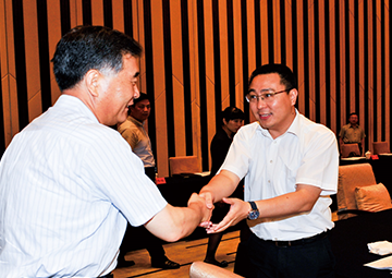 原中央政治局常委、第十三届全国政协主席， 时任国务院副总理汪洋接见PA真人科技总裁薛驰